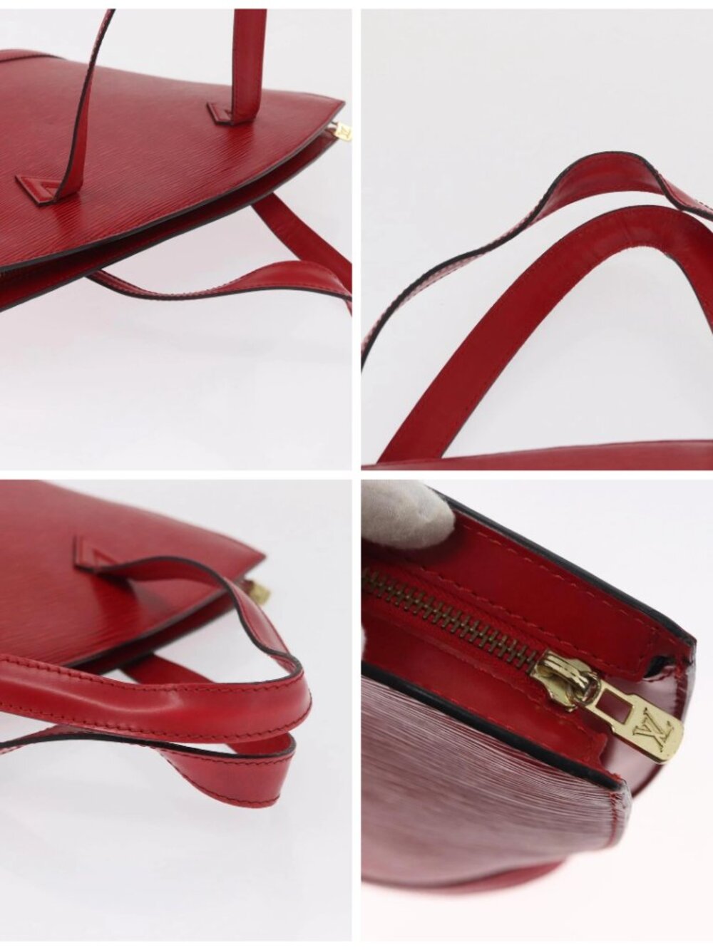 LOUIS VUITTON Epi Saint Jacques Shoulder Bag Red M52277 LV Auth 164590 - Picture 16 of 16